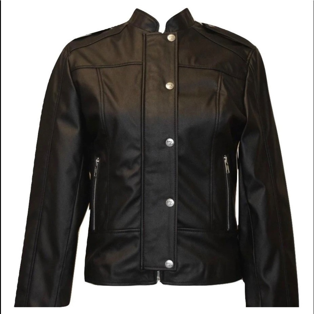 James&Co Trench Jacket Vegan Leather - Helen NWT